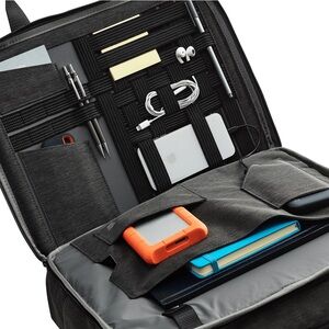 Mack Weldon Heather Navy Blue Ion Briefcase